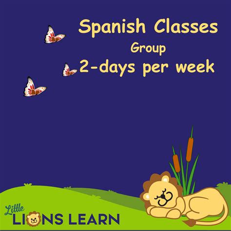 Spanish Classes Group - Little Lions Learn