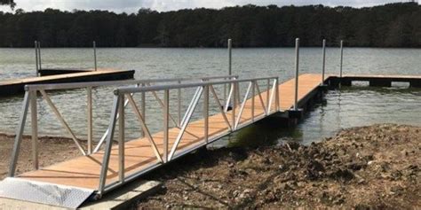 Construction completed on floating docks at Grand Lac boat launch at ...