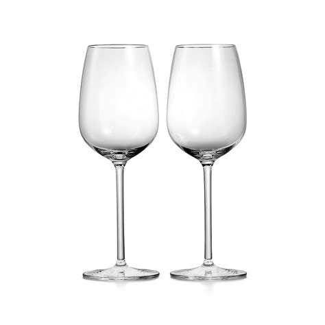 Tiffany Home Essentials All-Purpose White Wine Glasses in Crystal, Set ...