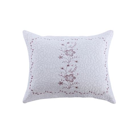 MarCielo 2 Pcs Embroidered Pillow Shams in the Pillow Cases department ...