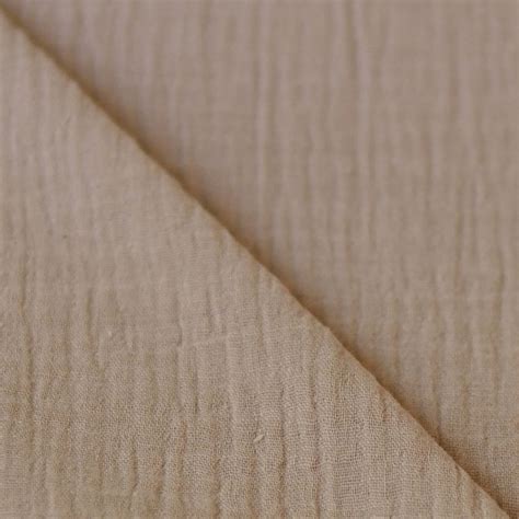 Tissu double gaze | taupe - A&A Patrons