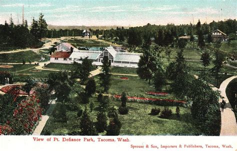 Vintage Postcard View Of Point Defiant Park Tacoma Washington Sprouse ...