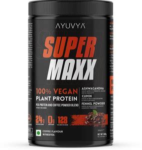 Ayuvya SuperMaxx Advanced Ayurvedic Plant Protein Powder For Muscle ...