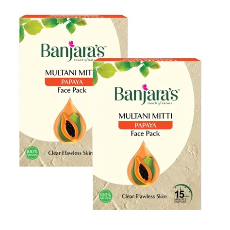 Banjara’s Multani Mitti & Papaya Face Pack 100g (Pack Of 2) – KartWalk