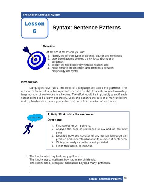 Image result for What Is Syntax Lesson Plan