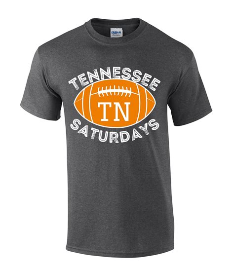 Mens Tennessee Tshirt Saturdays Football Sports TN Team Color Short ...