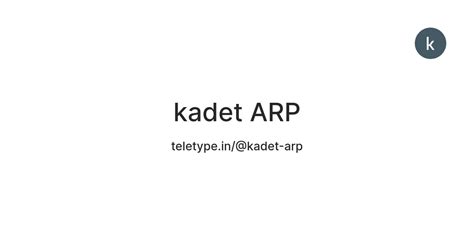 kadet ARP — Teletype