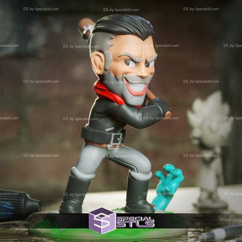 Chibi STL Collection - Negan Smith Walking Dead 3D Model | SpecialSTL