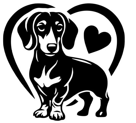 Dachshund Decal, Dachshund Sticker, Dachshund Car Decal, Dachshund Car ...