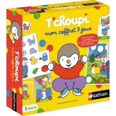 Acheter Mon coffret 7 jeux T'choupi - Nathan - Jeux de société