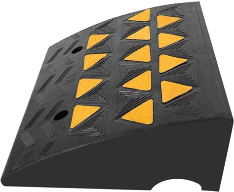 Buy Rubber Curb Ramp, 2pcs Heavy Duty Rubber Curb Ramps Driveway ...