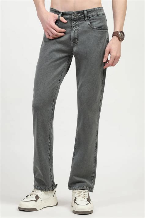 Olive Cotton Regular Fit Jeans – Global Republic
