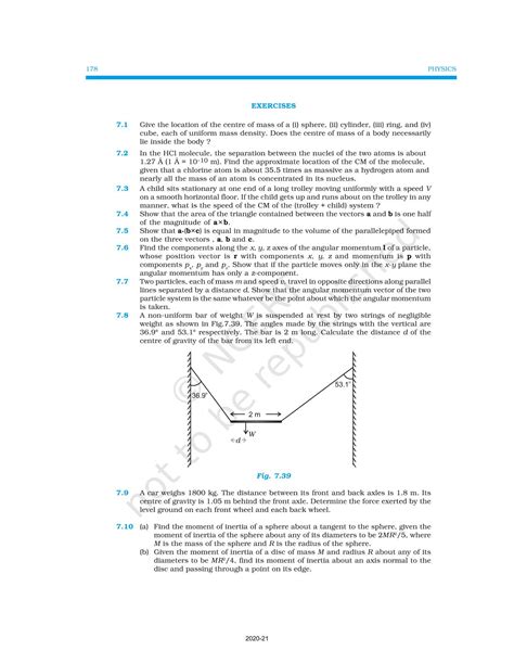 System Of Particles And Rotational Motion - NCERT Book of Class 11 ...