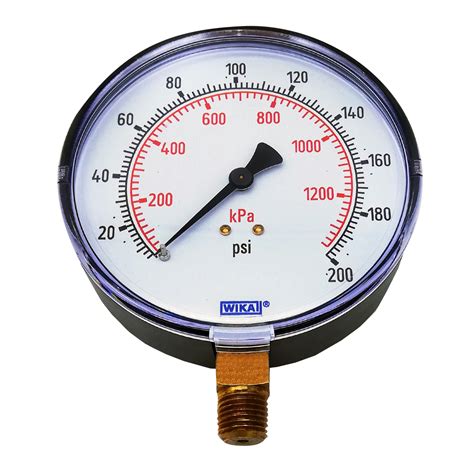 111.10 MANOMETRO (PLASTICO) 4″ 0-200 PSI/KPA 1/4NPT TOMA LATERAL ...