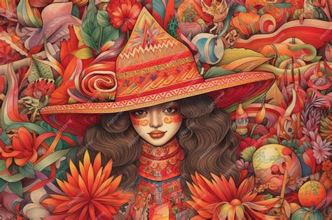 Premium AI Image | Cinco de mayo drawing