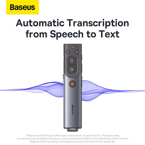 Baseus Orange Dot AI Wireless Presenter (Red Laser) | Rechargeable, In ...