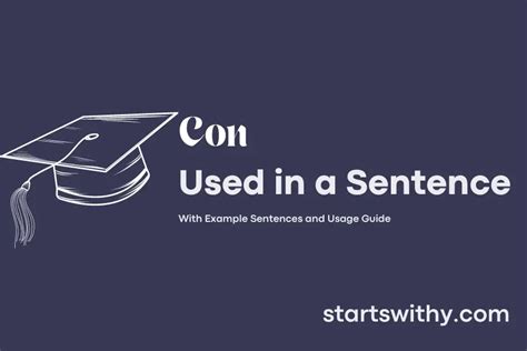 CON in a Sentence Examples: 21 Ways to Use Con