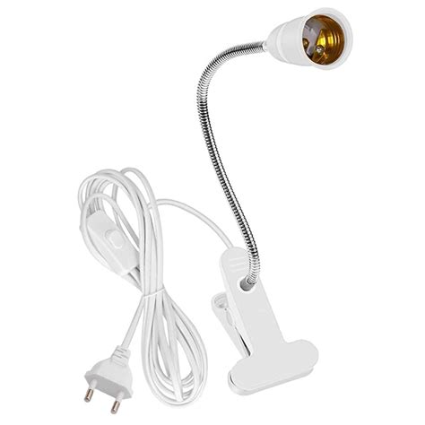 ELEPHANTBOAT E27 Clamp Incandescent Light Lamp Holder With Metal Clip ...