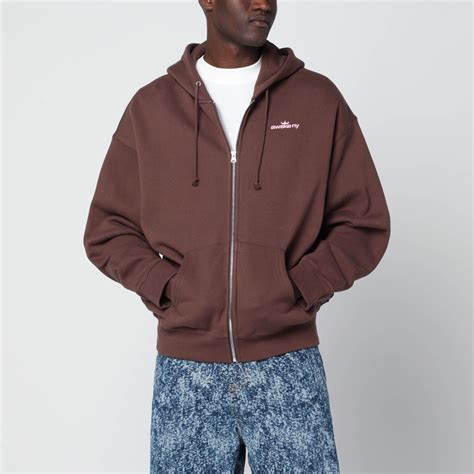 Awake NY Brown hooded sweatshirt with logo print | TheDoubleF