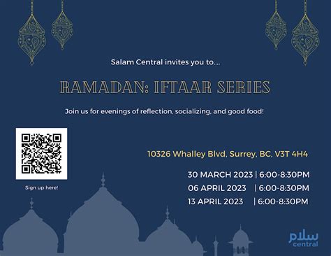 Ramadan: Iftaar Series, Solid State Community Industries, Surrey, 13 ...