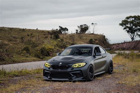BMW F87 M2 with 18" EC-7 Wheels in Satin Black