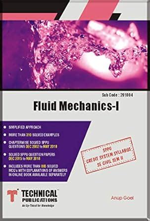 Fluid Mechanics - I for Offline Exam- SPPU (SE Civil Sem-II Course-2015 ...