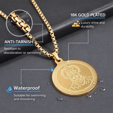 Buy Hanuman Design Gold Pendant Chain For Men Online- Branta – Brantashop