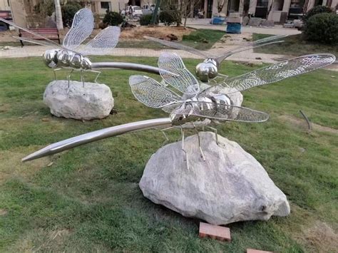 长春景观蜻蜓不锈钢雕塑草坪不锈钢蜻蜓雕塑小品一种艺术共同体
