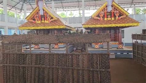 കാസർകോട് പുനർനിർമിച്ച വിഷ്ണുമൂർത്തി ക്ഷേത്രം ബ്രഹ്മകലശ മഹോത്സവത്തിന് ...