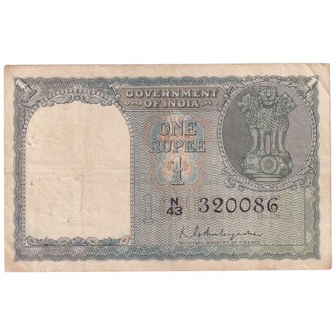 India 1950 1 Rupee F 320086 Banknote – SCOINS INDIA