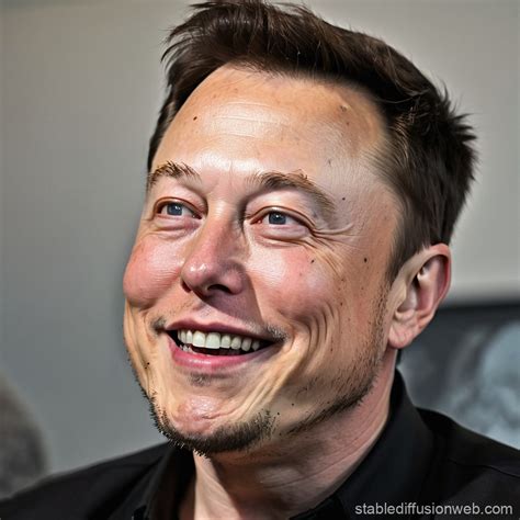 Elon Musk Cartoon Smile | Stable Diffusion Online