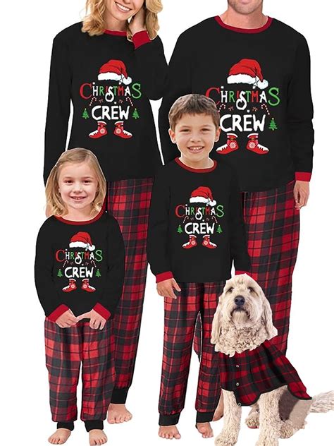 Jiao Ye-1 Family Matching Christmas Pajamas Sets, Cotton Xmas Sleepwear ...
