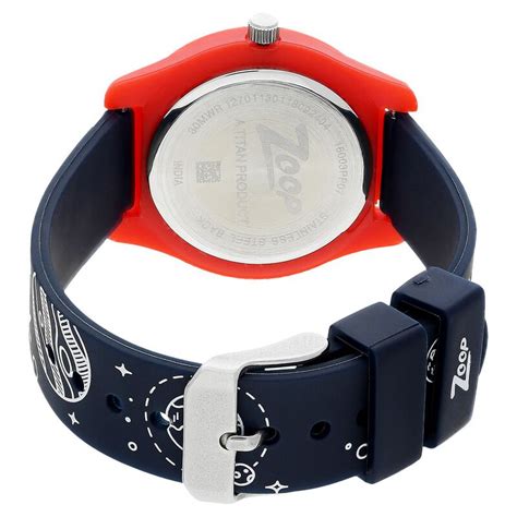 Buy Online Zoop By Titan Quartz Analog Blue Dial PU Strap Watch for ...