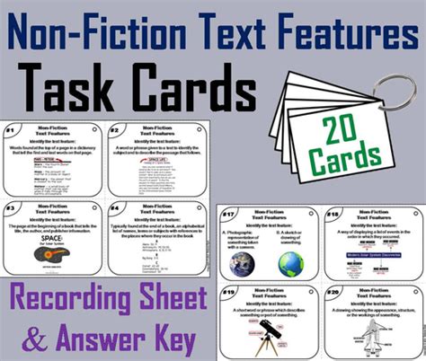 Image result for Text Features Task Cards