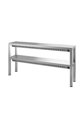 Etagère murale CombiSteel Etagère Inox De Chef Chauffante - 2 Niveaux ...