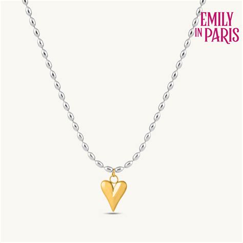 Dual-Tone Heart Glow Pendant Necklace – PALMONAS