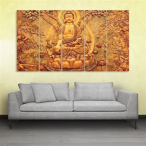 Inephos Vinyl Religious Wall Painting, Multicolour, Abstract, Standard ...