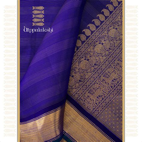M S BLUE VAIRA OOSI || BRIDAL SAREE || UTPPALAKSHI HANDWOVEN KANJIVARA