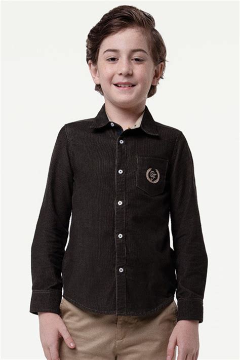 One Friday Kids Boys Green Woven Cotton Shirt