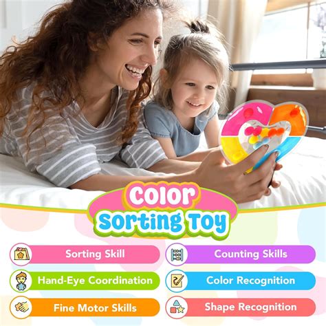 ZaxiDeel Color Sorting Sensory Toys for Toddler : India | Ubuy