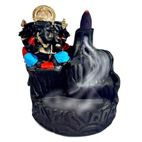 Ganesha with Smoke Backflow Cone Incense Holder (Product Code 3409) at ...