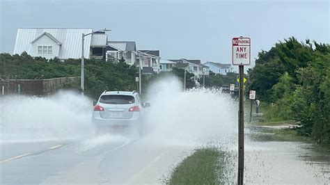 Tropical Storm Debby impacts Caswell Beach, Oak Island, NC
