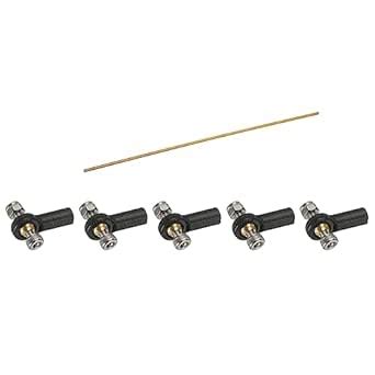 MECCANIXITY Fully Threaded Rod M3 x 250mm Brass Right-Hand Threads with ...