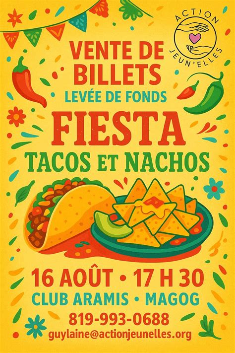 fiesta tacos et nachos, Club Aramis Inc, Magog, 16 August 2025 | AllEvents