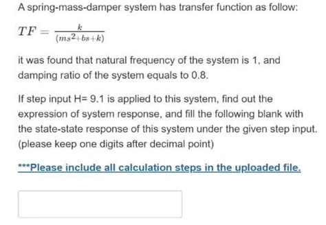 Transfer Function Mass-Spring Damper 的图像结果