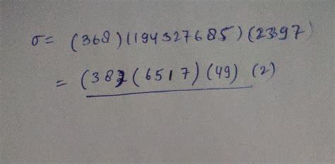 Please write the disjoint cycles of the star part only.
