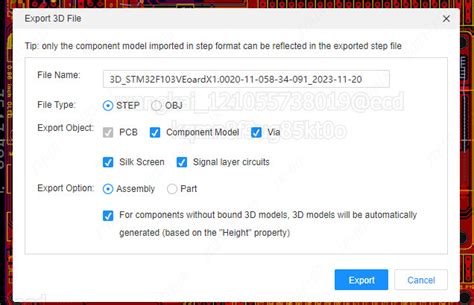 Image result for Export 3D Shell File Easy Eda