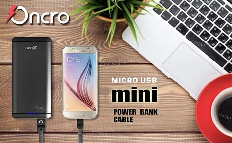 ONCRO® Short USB Cable, Micro USB Cable Fast Charging, Power Bank Cable ...