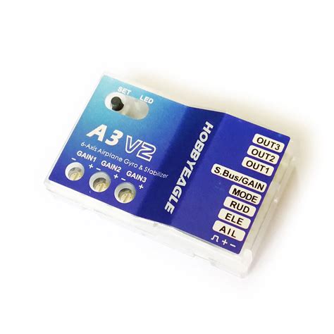 HOBBYEAGLE A3 V2 3-Axis Airplane AVCS Gyro Stabilizer For All RX Futaba ...