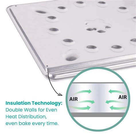 Baker's Secret Pure Aluminum Insulated Cookie Sheet, , Optimum Non ...